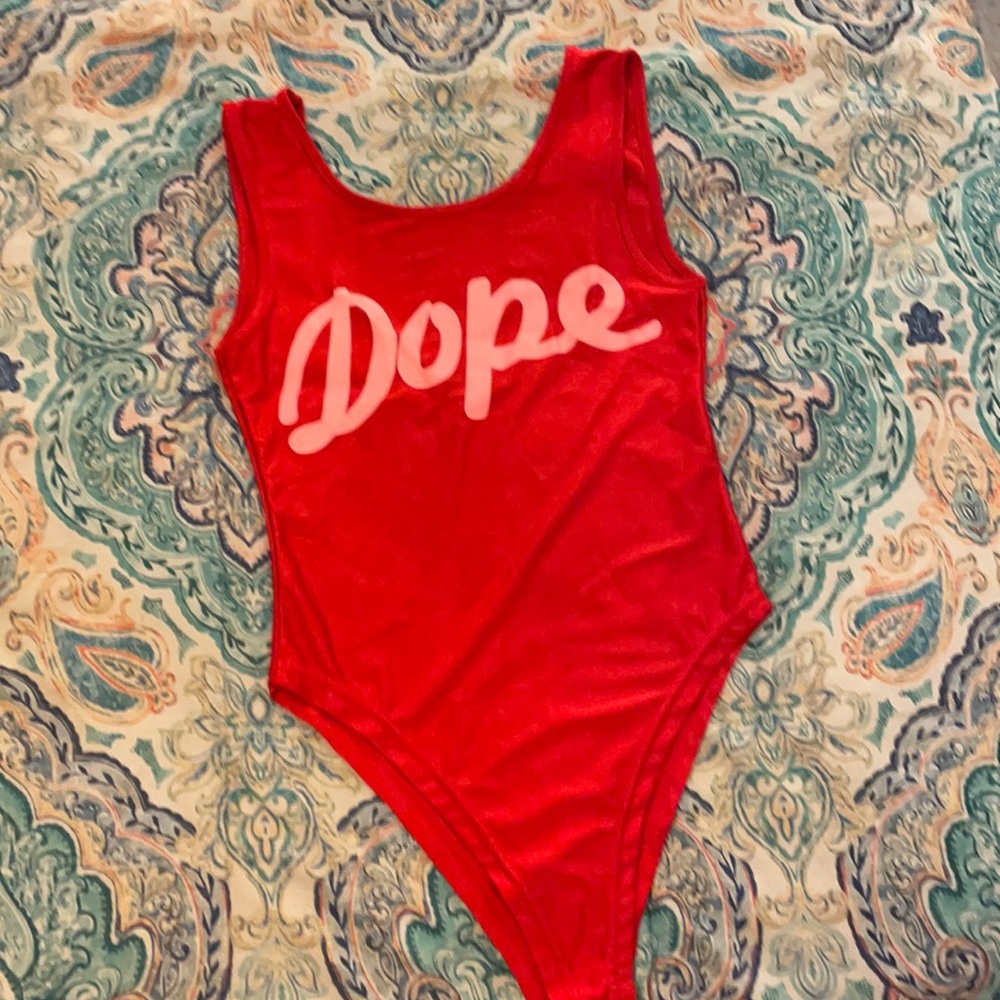 Dope red bodysuit